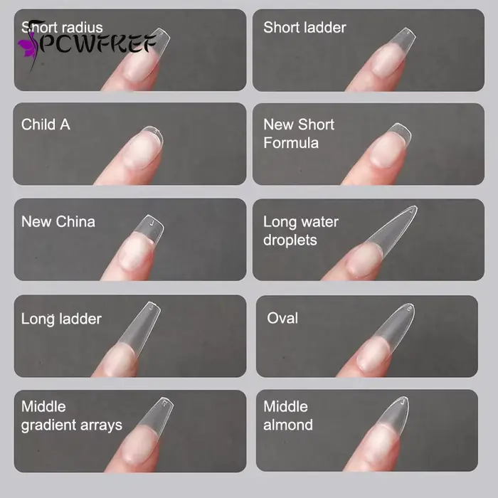 100 pièces/boîte faux ongles presse