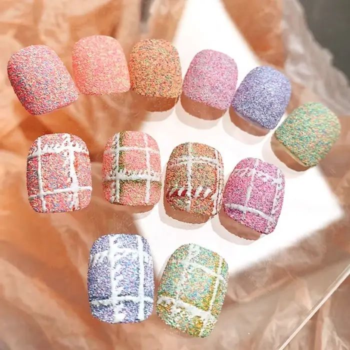 Poudre pour Nail Art en tissu de laine