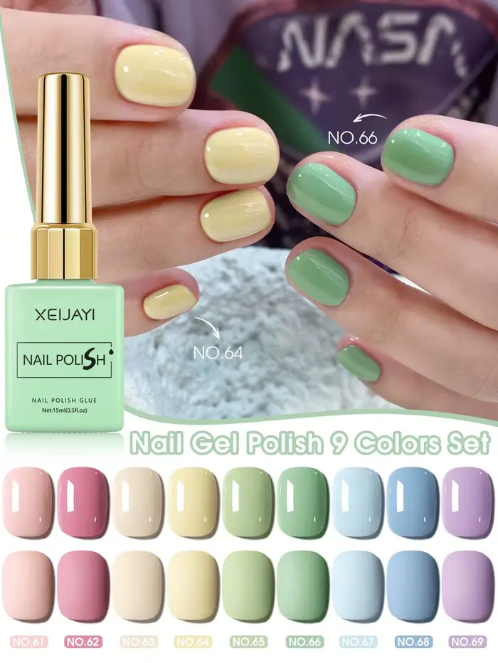 Ensemble de vernis à ongles Gel coloré de 15ml