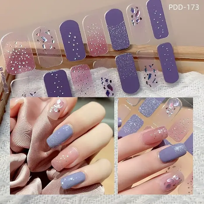 Autocollants pour Verhéritage à Ongles en Gel Semi-durci