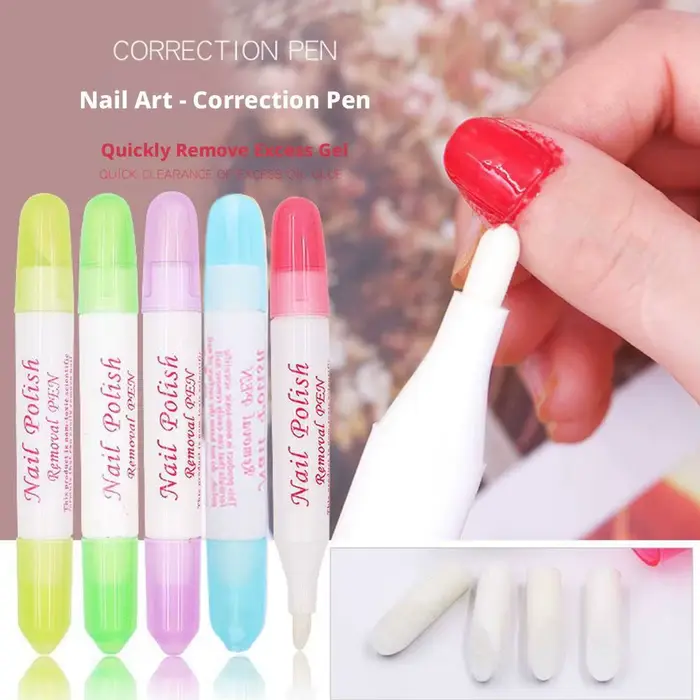 Stylo Dissolvant Doux Sans Alcool pour Vernis à Ongles