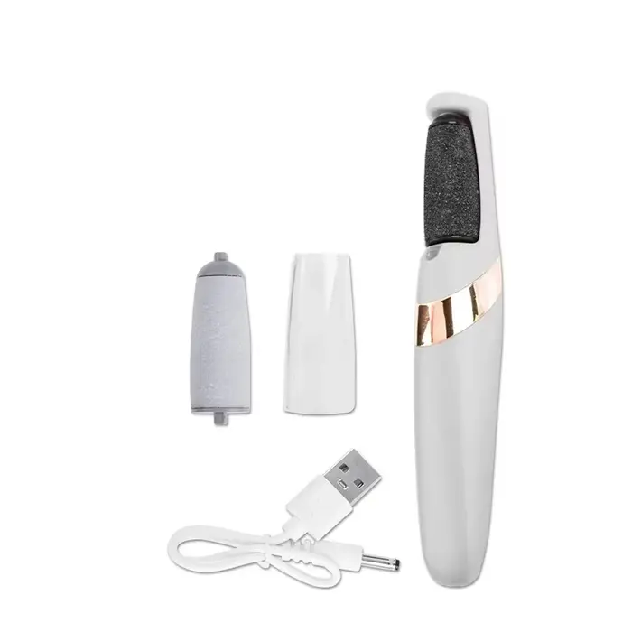 Lime à callus électrique rechargeable sans fil, lime à pieds pour éliminer la peau sèche et rugueuse des talons, pour femmes et hommes