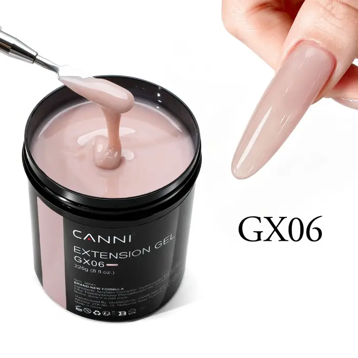 Gel de construction pour extensions d'ongles CANNI 8 oz SANS TPO