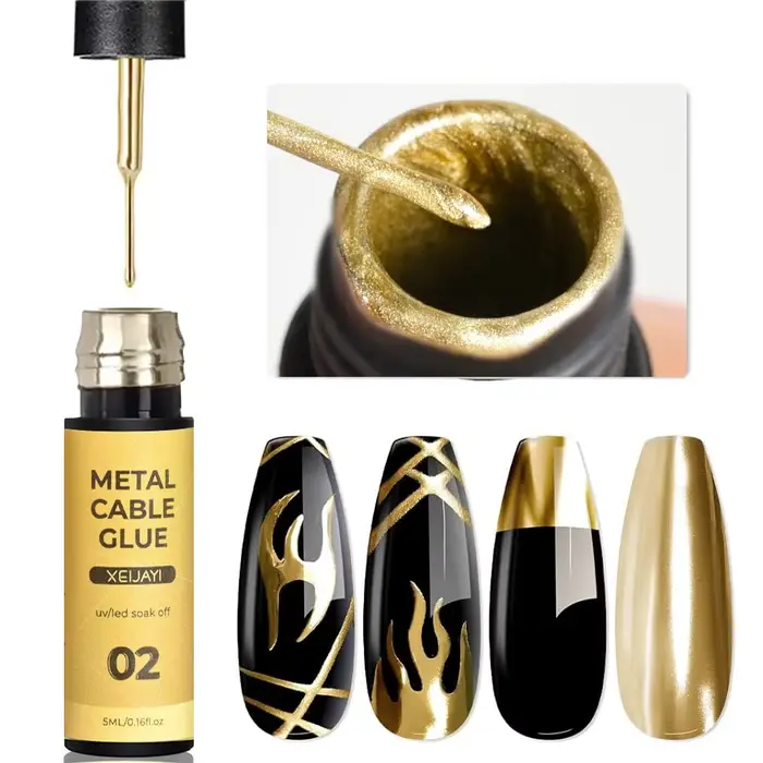Vernis à ongles en Gel métallique Super brillant