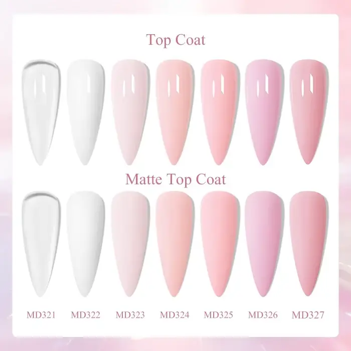 MSRUIOO Gel de base caoutchouc nude 8ml 2-en-1 semi-permanent pour nail art style français