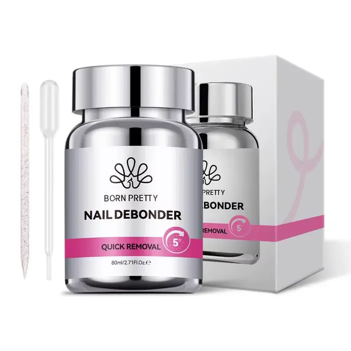 Dissolvant pour ongles 80ml – Bouteille de trempage à dissolution rapide avec éponge – Kit professionnel de manucure pour salon et DIY