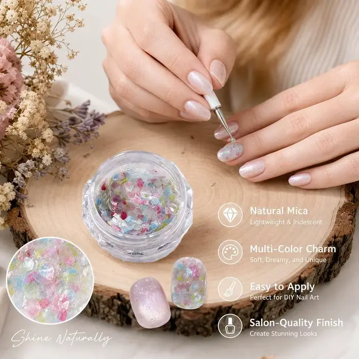 Paillettes Aurora Laser pour Nail Art