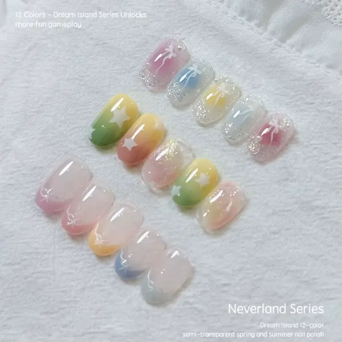 MIANEL 2026 10ML Gel Vernis à Ongles Série Bonbons au Lait - Texture Crème Fraîche et Pudding