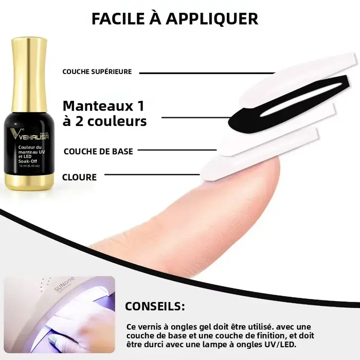 VENALISA vernis à ongles Hema TPO gratuit gelée Semi permanente couleur rose chair tremper UV LED