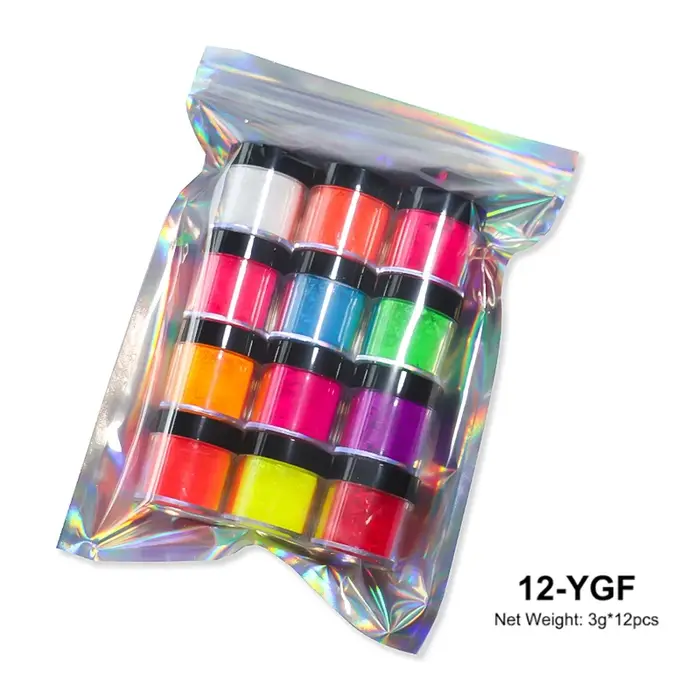 Poudre de Pigment néon fluorescente pour ongles