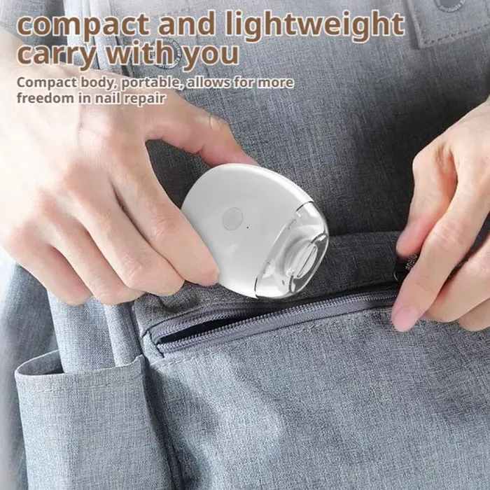 Coupe-ongles électrique 2 en 1 avec lumière LED