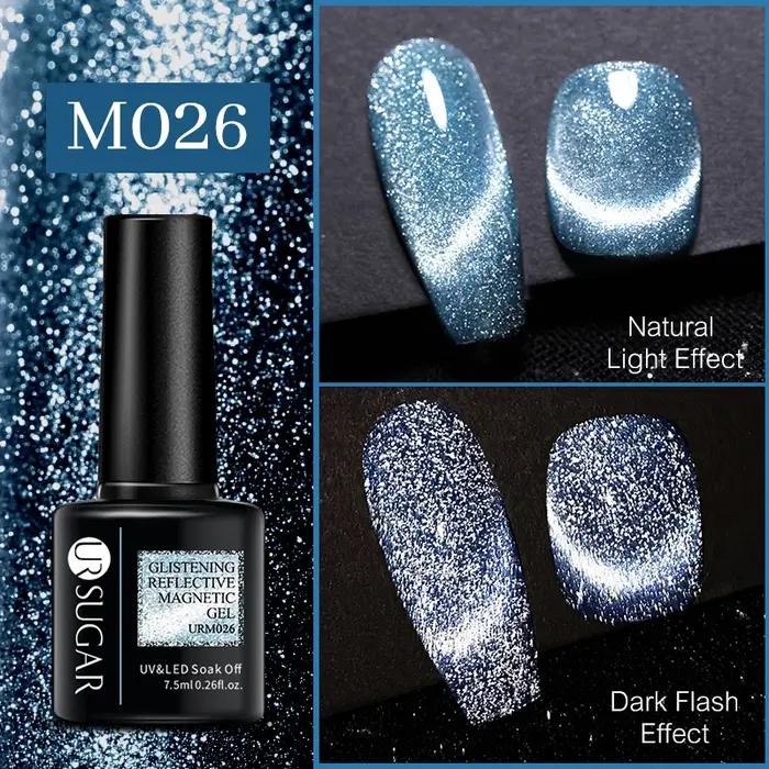 UR SUGAR 7.5ml vernis à ongles Gel à paillettes réfléchissantes or Rose argent couleurs