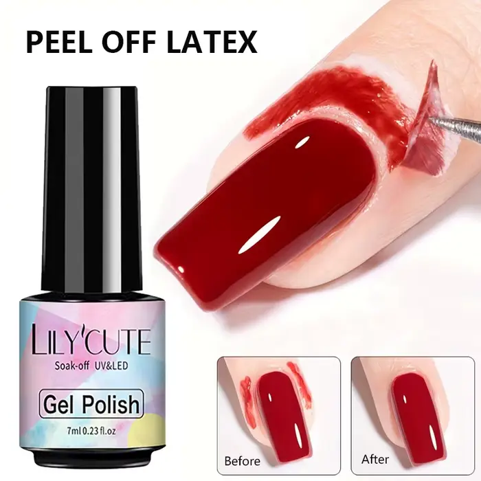 LILYCUTE 7ml dissolvant de Gel magique pour ongles avec ensemble d'outils de manucure décollable en