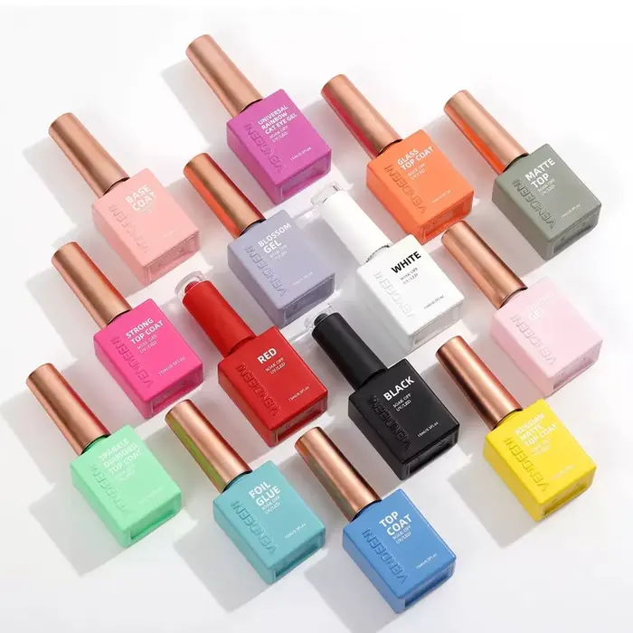 Vendeeni 11 types d'art des ongles Gel fonctionnel couche de finition couche de base russe mat couch