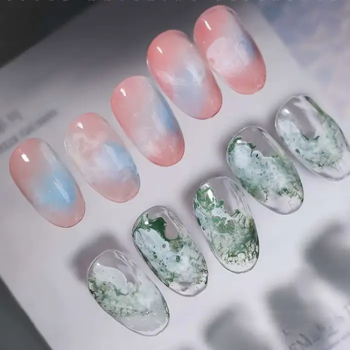 Vernis à ongles Gel liquide floraison vague de mer
