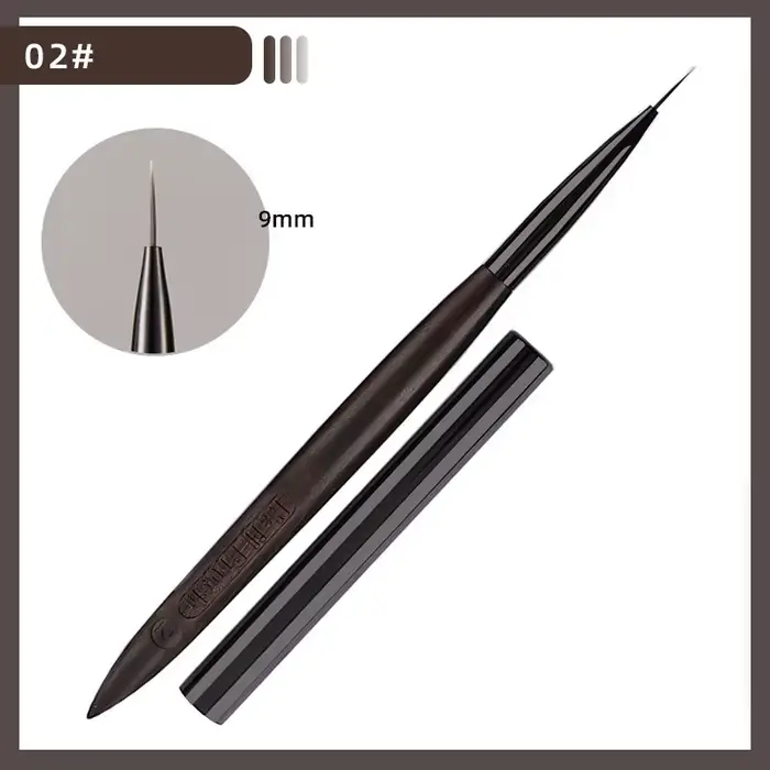 12 styles de pinceaux à ongles pour manucure, lignes, peinture, dégradé, gel UV, extension, stylo de