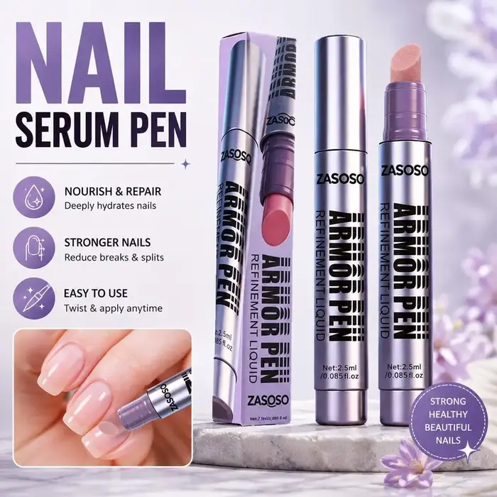 Stylo à vernis à ongles, stylo de soin des cuticules, stylo pour polir et lisser les cuticules, stylo de perfectionnement pour nail art, outils de manucure