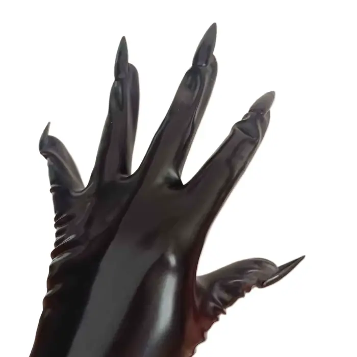 Gants en latex avec ongles Gants de manucure en caoutchouc