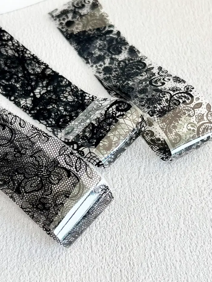 Feuilles d'autocollants pour ongles en dentelle