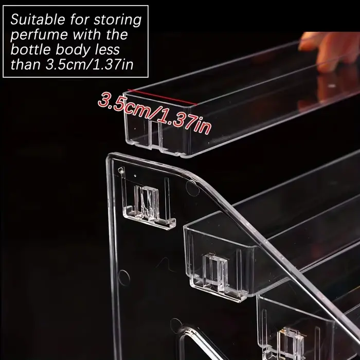 Présentoir de vernis à ongles à boucle acrylique multicouche, type échelle transparente, support de