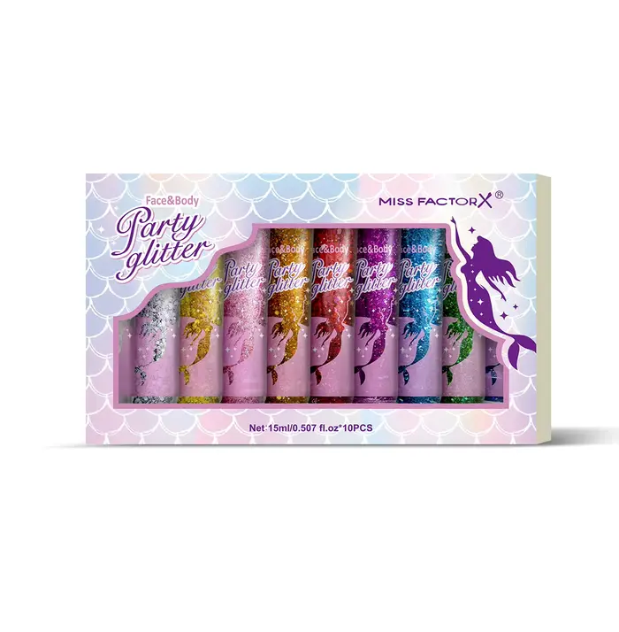 Gel à paillettes pour le corps, 10 pièces, cosmétiques à paillettes pour le visage de carnaval adapt