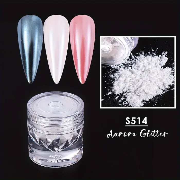 Poudre à paillettes pour ongles