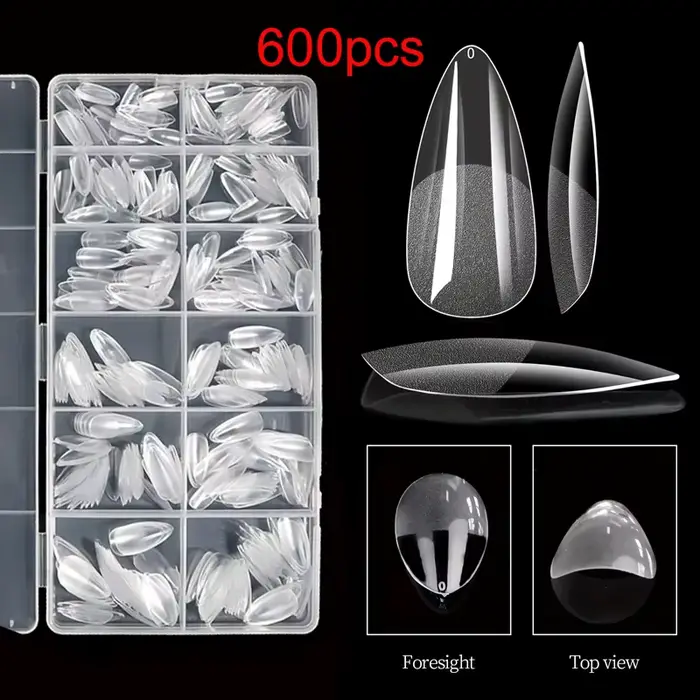 600 patchs pour ongles moyens en forme d'amande