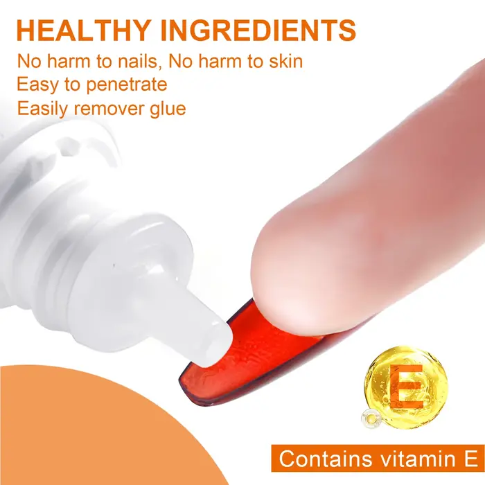 Dissolvant de colle pour faux ongles