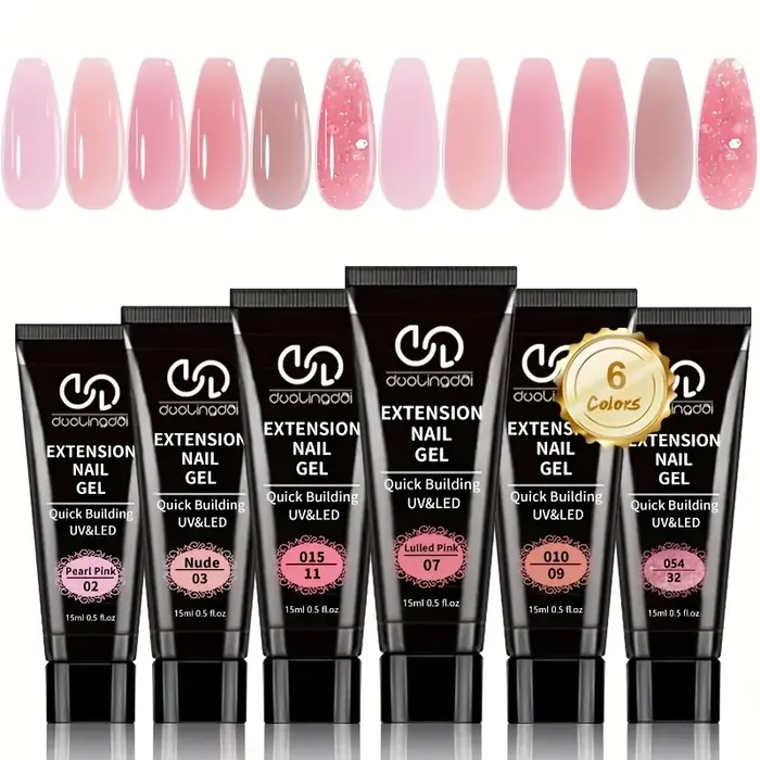 Kit de gel pour extension d'ongles Poly