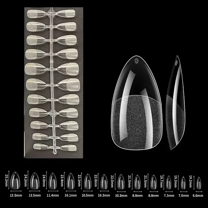 Capsules pour faux ongles, couverture complète, Gel doux, diverses formes et Styles pour Extension d'ongles professionnelle, bricolage, 120 pièces