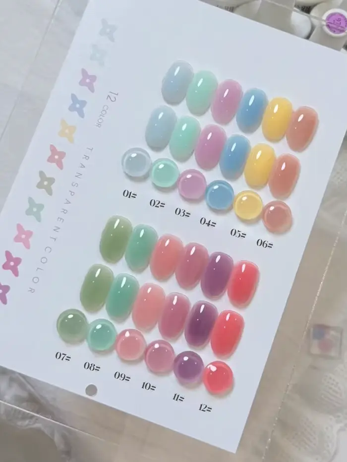 1-12 pièces 15ml Vernis à ongles gel Dopamine Printemps/Été Couleurs populaires Séchage UV LED Cadeau pour femme Kit DIY pour salon de manucure
