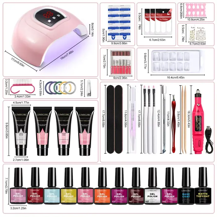 Limegirl – Kit de vernis à ongles semi-permanent