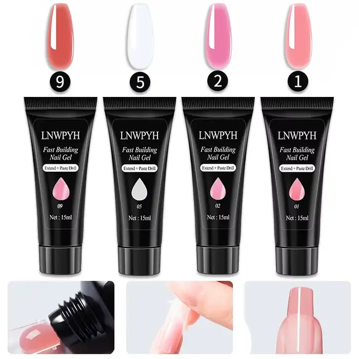 Ensemble de Gel pour ongles en Poly Extension