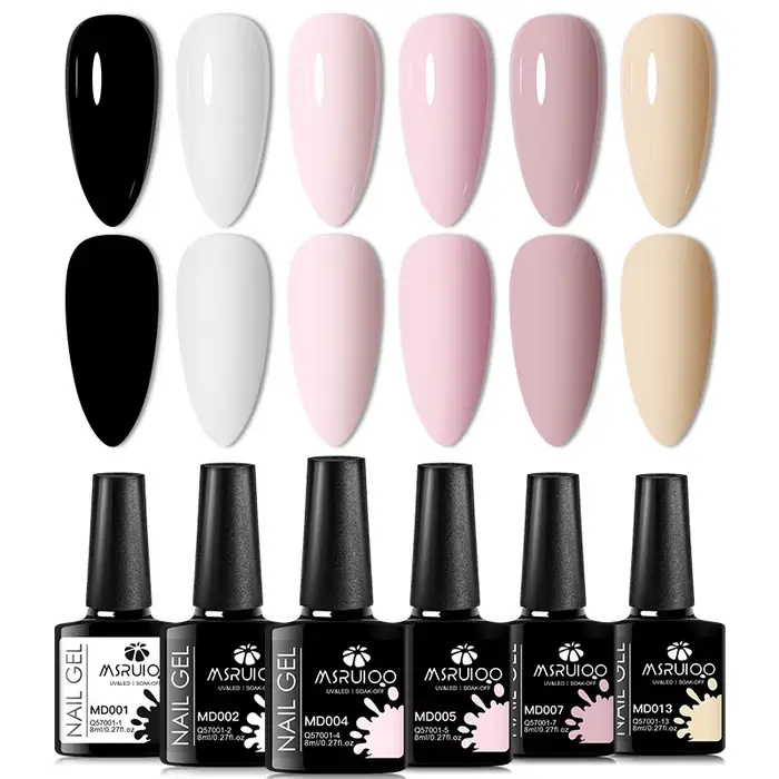Ensemble de vernis à ongles Gel, 6 pièces, pour toutes saisons, Ultra pigmenté, Semi-Permanent, pein