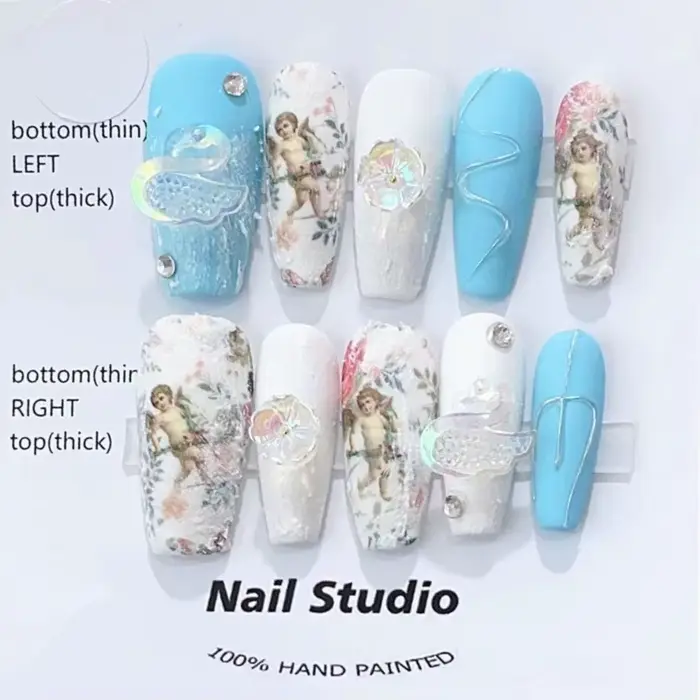Faux Ongles Artificiels à Couverture Complète pour Bol