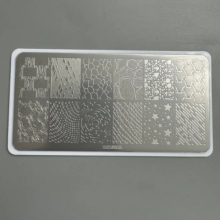 XMQ NAIL ART STAMPING PLATES LETRES Fleurs IMAGTEPLATES TEMPLATE