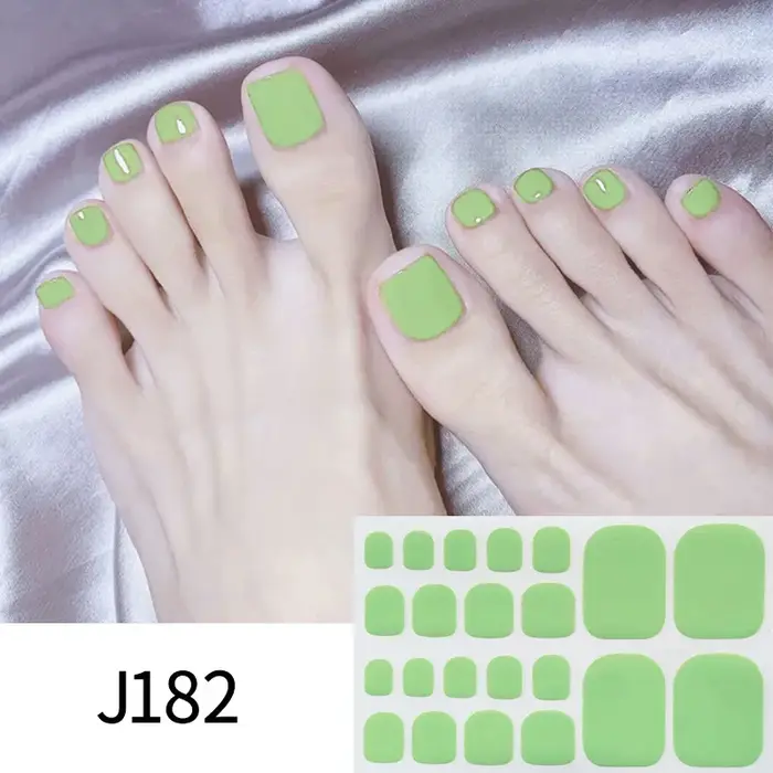 Autocollants Solides pour Ongles de Pieds