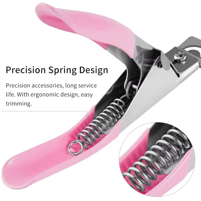 Coupe-ongles Transparent, coupe-bord droit pour ongles en acrylique/pointe, outil de manucure en aci