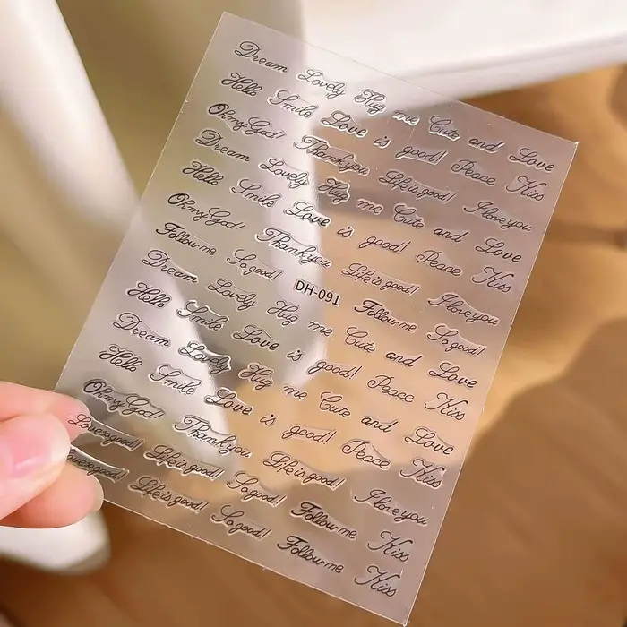 Autocollants pour ongles en anglais