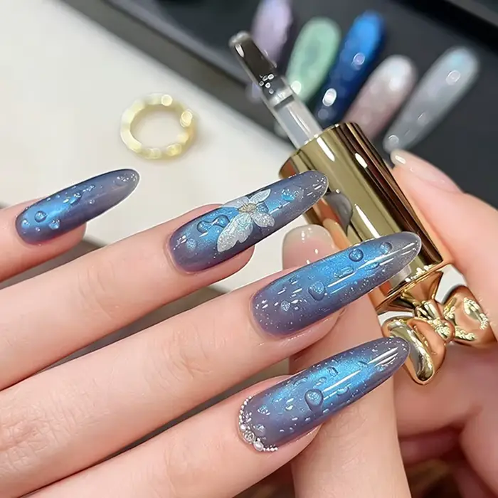 Nouveau Gel de Vernis à Ongles Effet Goutte d'Eau Printemps & Été
