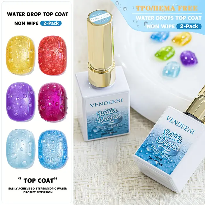 Vendeeni 15ml Gel de Base Facile à Retirer, Vernis à Ongles Fonctionnel UV LED, Sans Nécessité de Dissolvant, Gel Protecteur pour Ongles