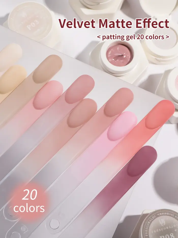 FRESCOBALDI Vernis à ongles semi-solide en gel, 20 couleurs, brossable, hautement saturé, adapté pour une utilisation en salon et à domicile, toutes saisons