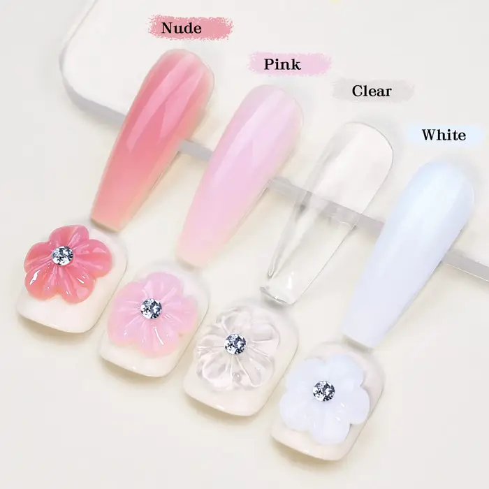 Vernis à ongles Gel transparent antiadhésif pour extensions de mains