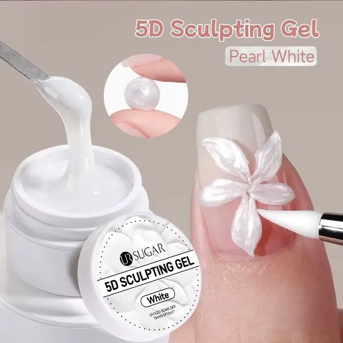 UR SUGAR 15ml Gel Sculptant 5D pour Extension Rapide des Ongles, Non Collant, Longue Durée, pour la 