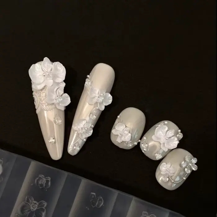 Moule à ongles 3D en silicone populaire