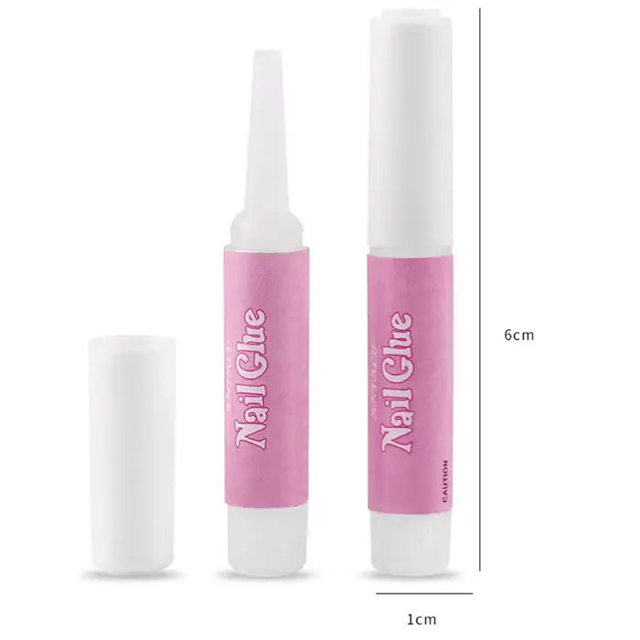 50 pièces colle à ongles pour ongles acryliques, colle pour pointes d'ongles colle professionnelle p