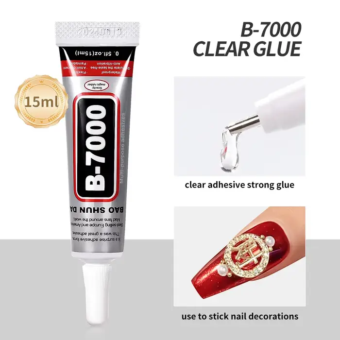 Gel adhésif Super collant B-7000 pour ongles, 15/30ml, pour pierres précieuses/bijoux/cristal/perles