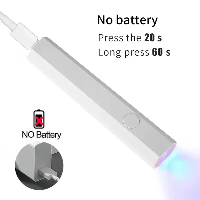Mini lampe à ongles UV sans fil avec affichage LED
