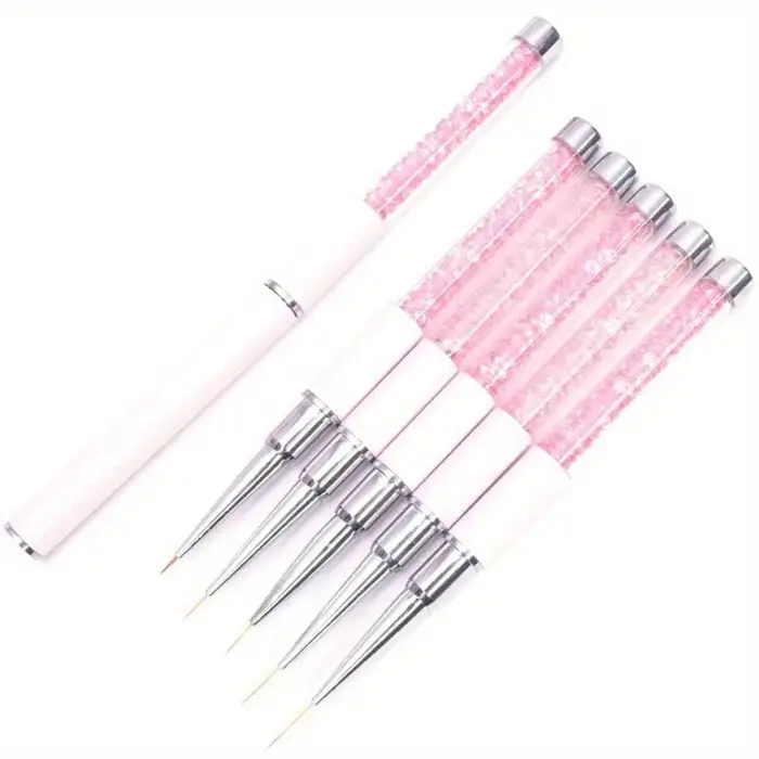 5/7/9/11/13/15mm ongles Art brosse lignes rayure fleur peinture dessin stylo acrylique UV Gel Extension grilles