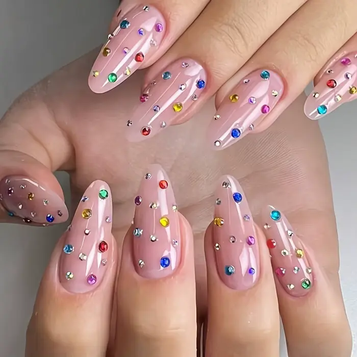 12 grilles de strass en cristal scintillant pour Nail Art